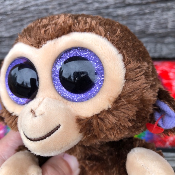 TY Beanie Babies Coconut the Monkey plushie stuffed animal toy plush Beanie Boos - Picture 8 of 10